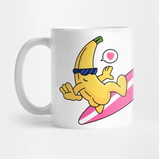 Crazy surfing banana to valentine day! Mug